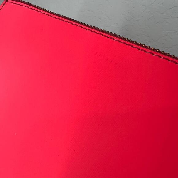 Fossil Neon Vibrant Pink Wristlet Zippered Pouch - Picture 7 of 12